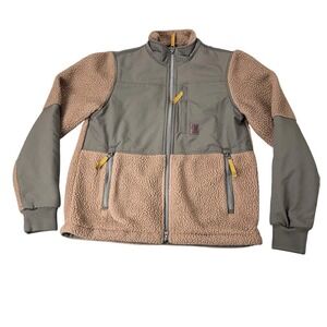 TOPO DESIGNS Subalpine Fleece Peppercorn & Charcoal Jacket Womens S